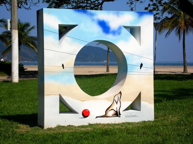 Agosto arte de DeLone no projeto Muretas na Cidade