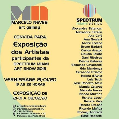 Lista dos artistas