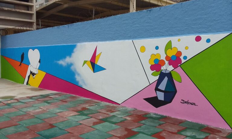 o mural da UME Lydia Federici